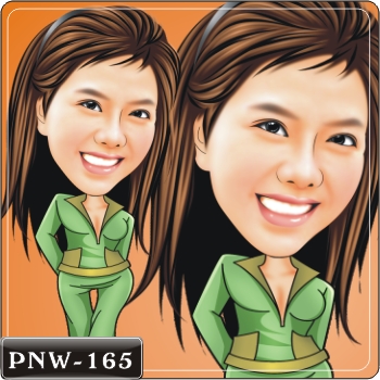 卡通漫畫 休閒運動服Q版畫 PNW-165